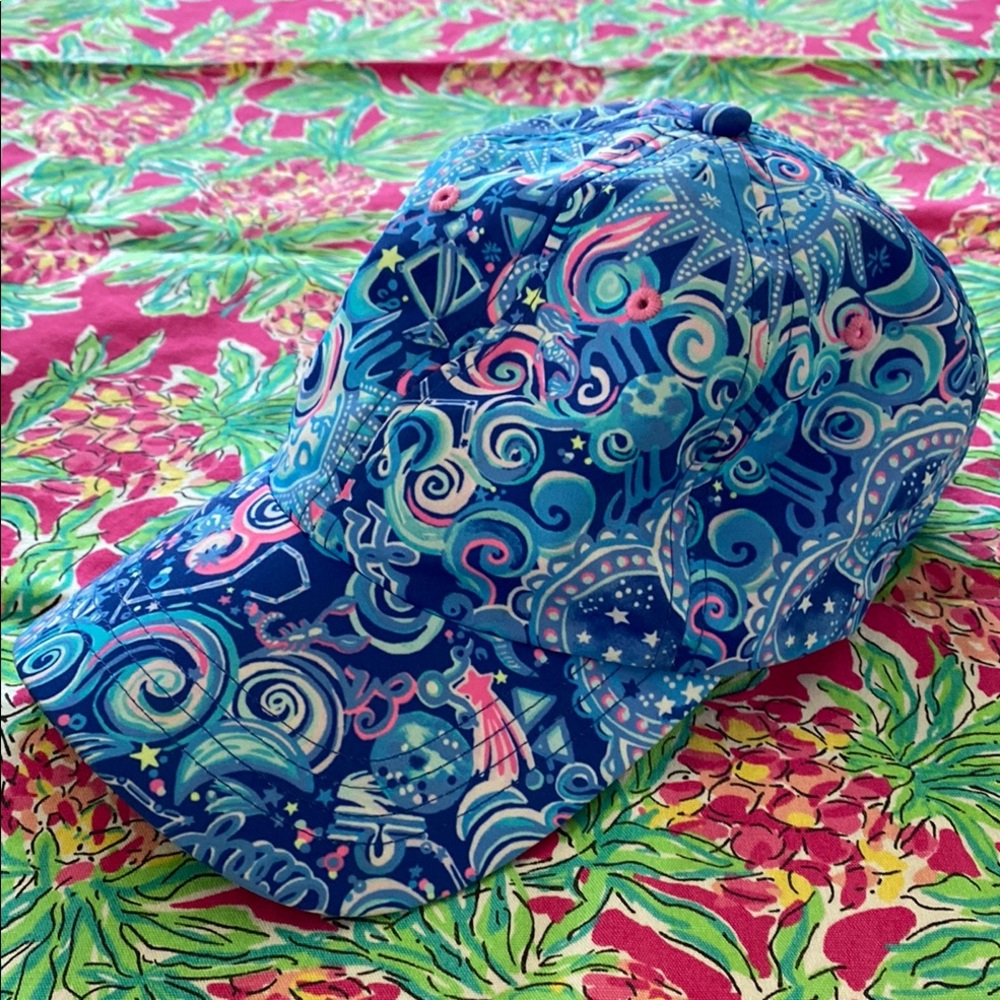 Lilly Pulitzer Colorful Patterned Cap - image 1